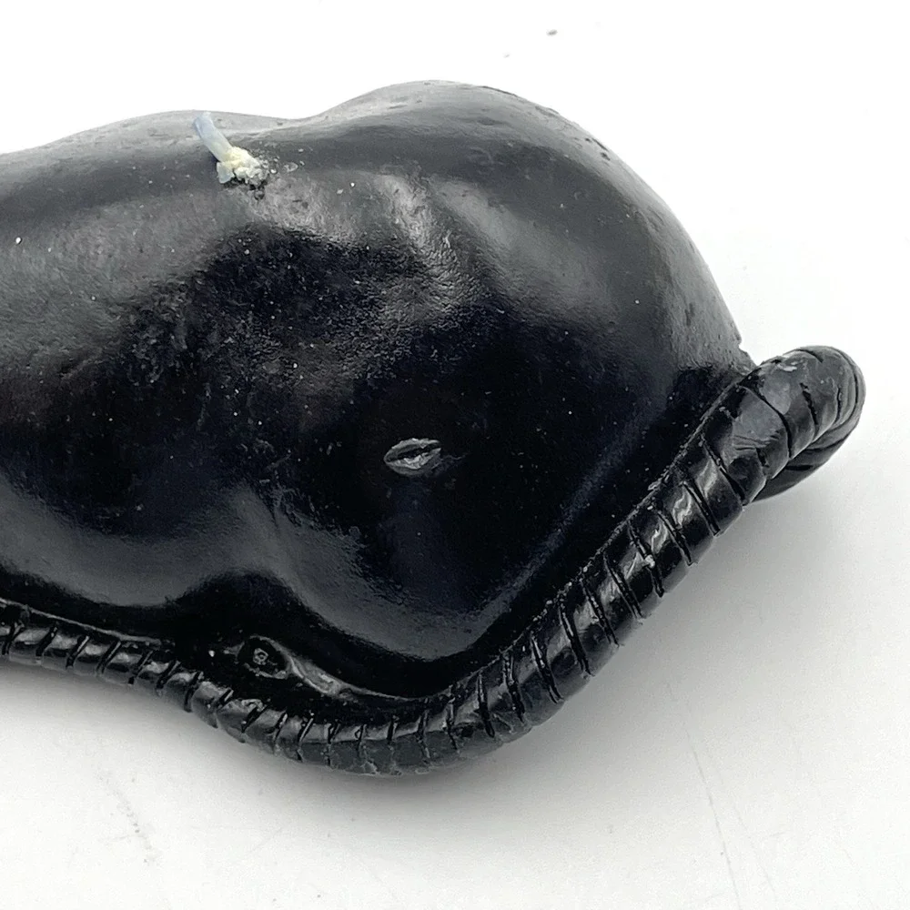 Vintage 1990s Old Navy Supply Company Black Rat Mouse Candle Halloween 9.3 Oz